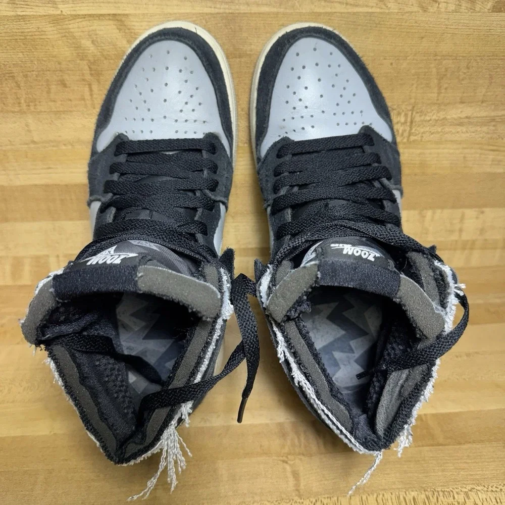 Nike Air Jordan 1 Zoom Air CMFT Black Smoke Gray Jordan 1 High Top Mens Size 8